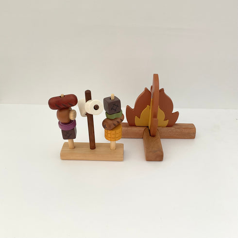 Wooden Bonfire BBQ
